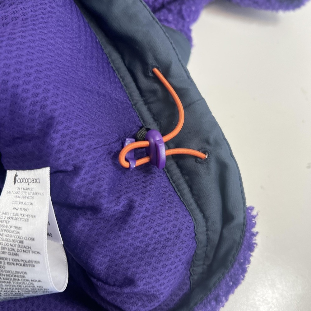Cotopaxi Jacket Mens Large Purple Sherpa Fleece Full Zip Colorblock Hiking - Picture 7 of 16